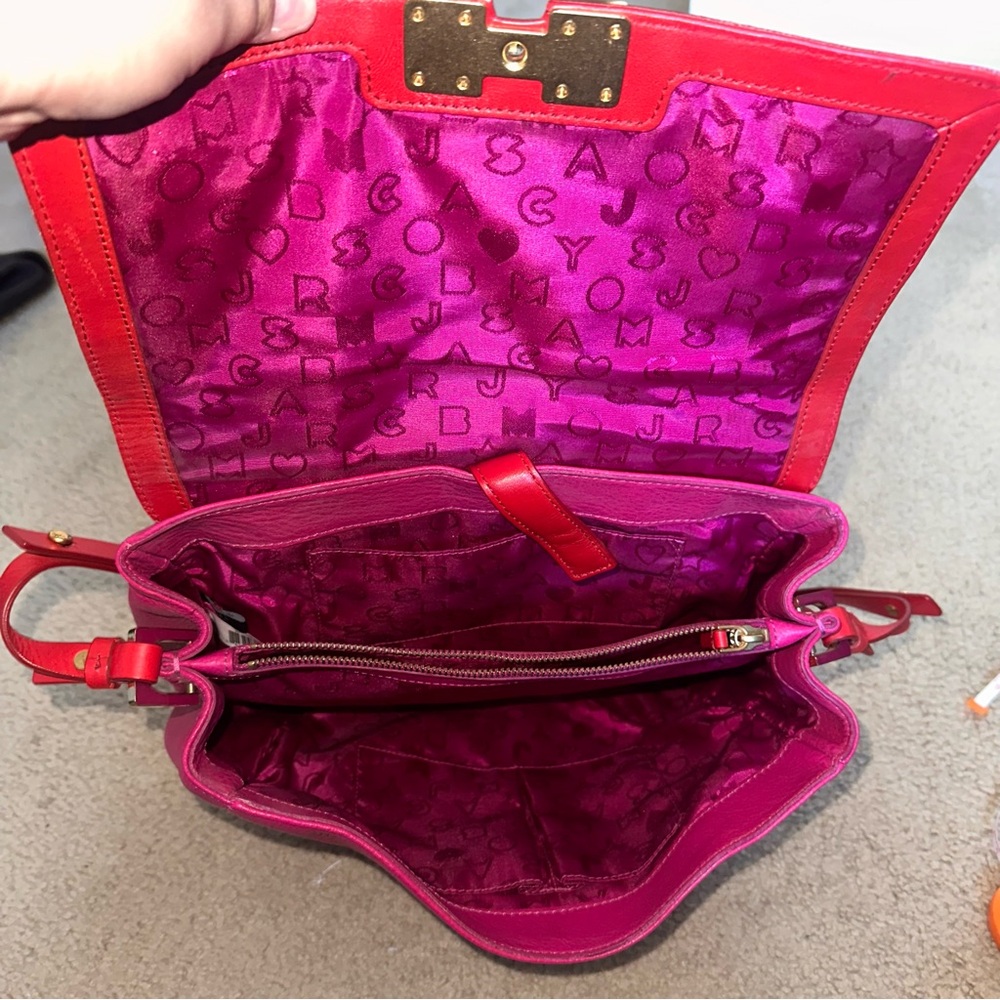 Marc Jacobs Vibrant Red and Pink Shoulder Bag - Picture 12 of 15